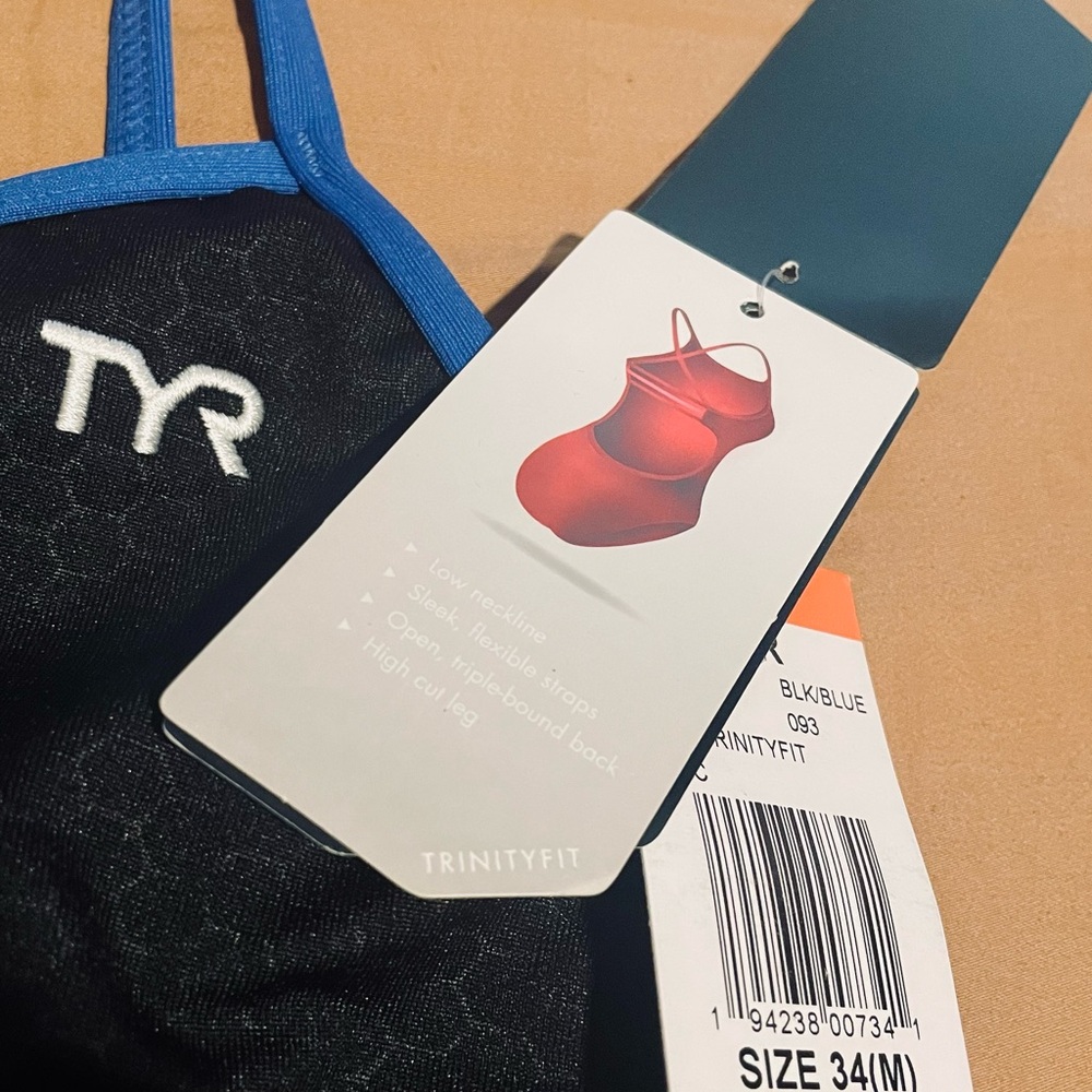 TYR Black and Blue Swimsuit